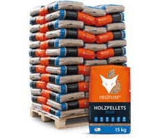 Heizfuxx Holzpellets BLUE – Palette mit 65 Säcken à 15 kg – Effiziente und Saubere Wärme