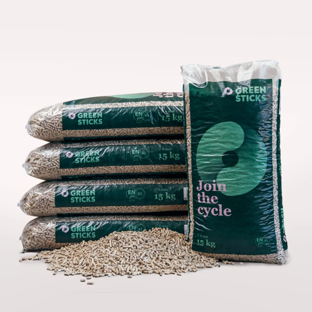 GREENSTICKS Premium Holzpellets ENplus A1 – Sackware 990kg Palette